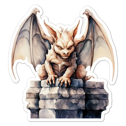 Gargoyle monster vinyl decal - monster,,