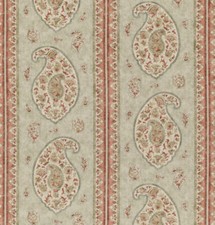 GP & J Baker Curtain Fabric 'COROMANDEL' 6 METRES GREEN 100% Linen