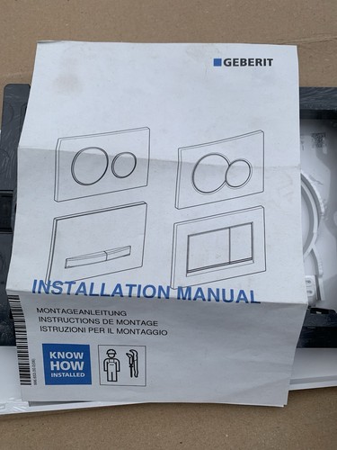 Geberit flush plate white - flush, white.