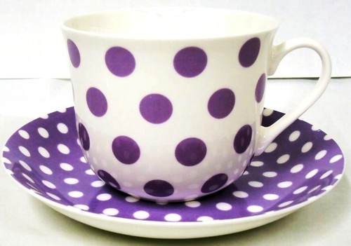 Purple dots spots jumbo large - purple,