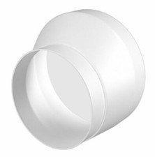 Offset Duct Pipe Reducer 150mm / 125mm Tube Transformer Extractor Fan Connector