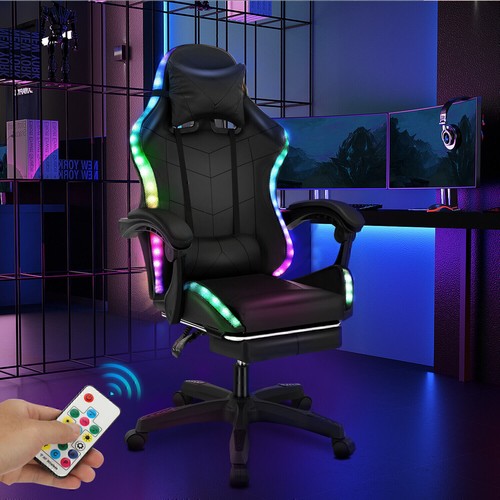Gaming chair with rgb led - gaming,