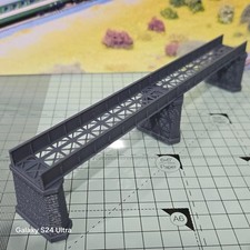 Z Gauge Single Track Iron Girder Bridge Model Railway Train Layout 1:220 Scale