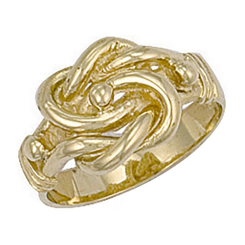 Yellow gold knot ring - gold,
