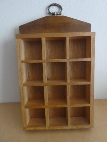 Small wooden thimble - wooden, display
