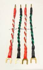 Audioquest FLX Slip 14/4 Bi Wire Link Speaker Cables 15 Cm Spade to 4mm 4 Links