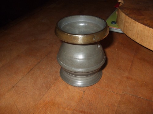 Antique pewter gill measure - pewter,