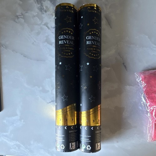 Gender reveal confetti cannon - confetti,