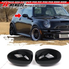 Pair Black Side Mirror Cover