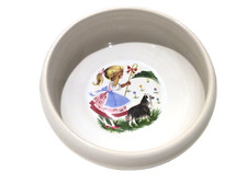 Denmead Pottery Hampshire England Ceramic Shepherdess Bowl 