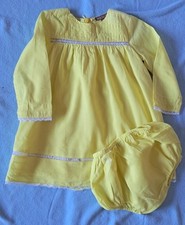 Vintage ‘I love Gorgeous’ yellow cotton long-sleeved dress and matching pants. 