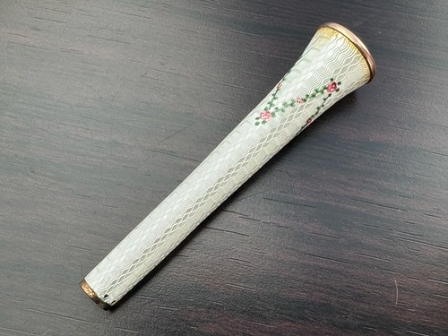 Antique solid silver enamel - antique,