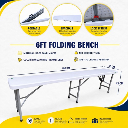 Bench foldable and portable - ,