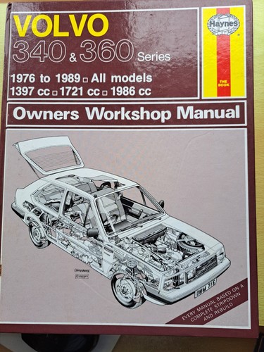 Volvo 340 360 - haynes, manual