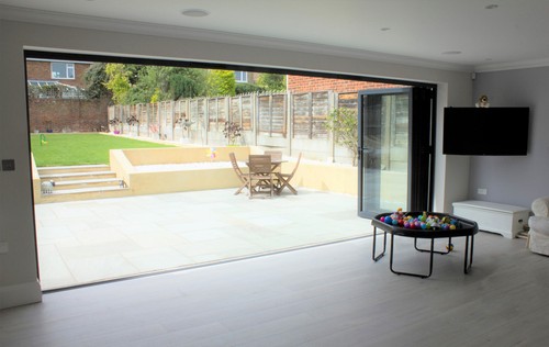 Aluminium folding doors - aluminium, bi-folding