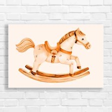 Whimsical Wooden Rocking Horse