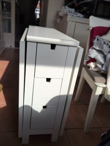 White ikea norden gateleg - white,