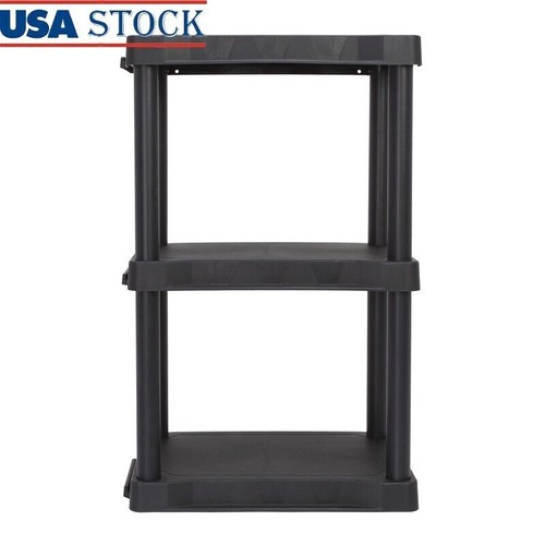 Tier plastic shelving unit - shelving,
