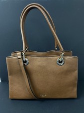 Dune London Darys Brown Large Faux Leather Tote Top Handle Bag PT