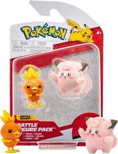 New Pokemon Battle Figure Pack Torchic & Clefairy Jazwares Action Figures