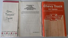 1988 Chevy Truck RV Series Owners Manual OEM 15547761 Glovebox Literature, More