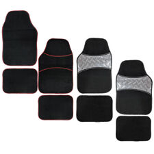 4 PIECE HEAVY DUTY UNIVERSAL TITAN METALLIC LOOK FLOOR MAT SET VAN CAR MATS