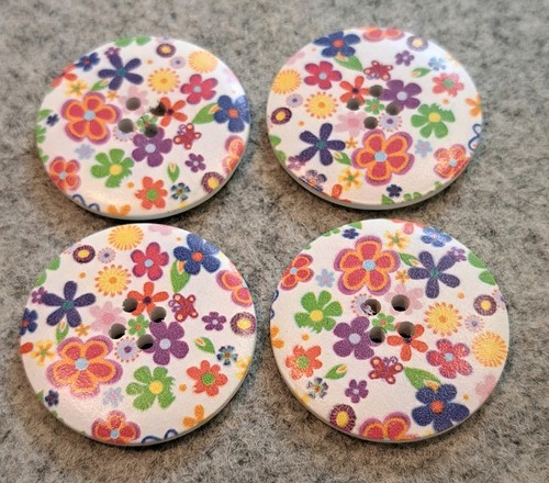 Wooden round patterned - 4,