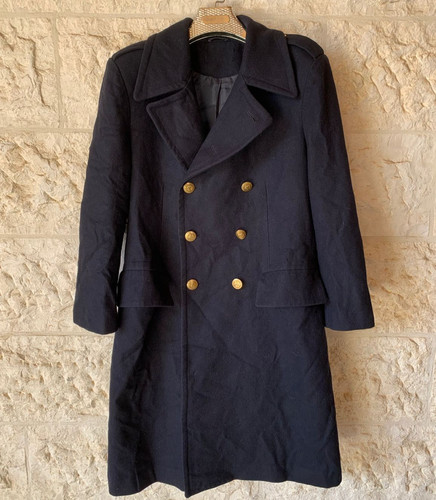 Vintage wool blend gold - , button