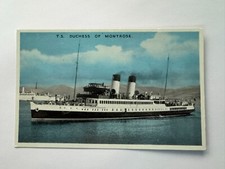Vintage Maritime Postcard Duchess of Montrose Caledonian Steam Packet Unposted