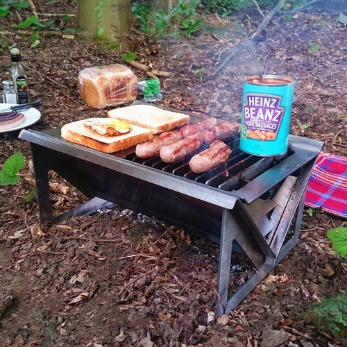 Portable flat pack fire - flat,