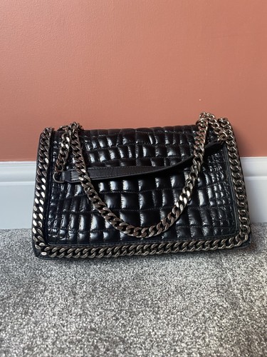 Zara black silver chain city - chain,