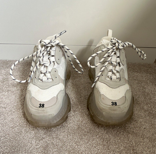 Balenciaga triple white grey - s, white/grey