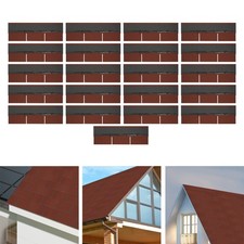 Roofing Shingles Asphalt Shingles Roof Tiles 21Pcs Asphalt Roof Shingles 2.7mm!