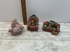 Regency Fine Arts Cats On Dresser Ornament Bundle Of 3 Free Postage