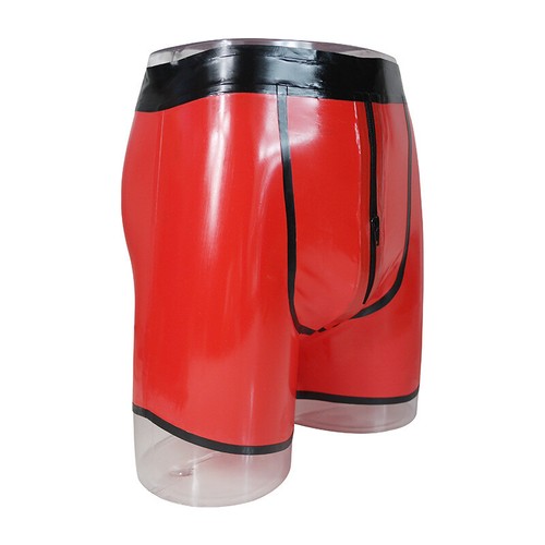 Mens red latex rubber boxer - mens,