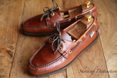 Sebago brown leather boat - brown,