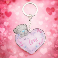 Tatty Teddy Heart Metal Key