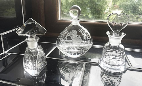 Crystal perfume bottles