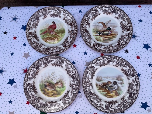 Spode woodland dinner plates - woodland,