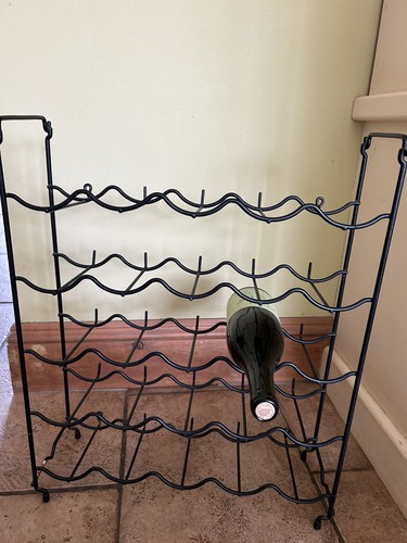 Vintage retro wine rack black - vintage,