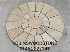 Stone Concrete Circle Patio