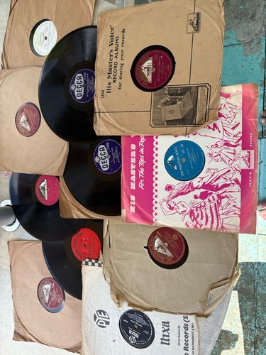 Shellac records 78rpm - shellac,