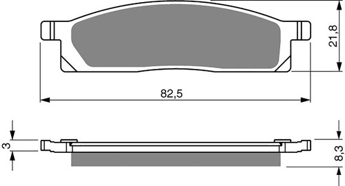 Brake disc pads - pads, front