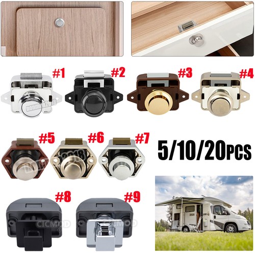 20x push button catch locks - button,