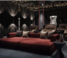 8ftx5ft Massive Double Cinema chair with flooted fixed seating 