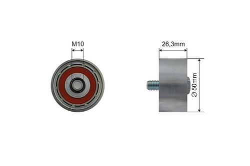 Pulley idler belt for - idler, kia