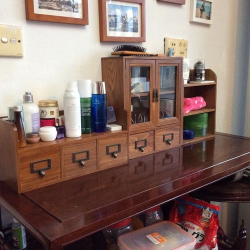 Desktop wooden storage unit - wooden,