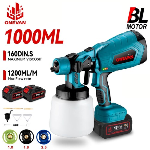 Cordless paint sprayer - paint, fence