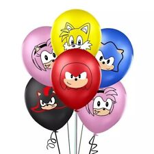 12pcs 12” Sonic The Hedgehog Latex Balloons Childrens Party Themed Decoration UK