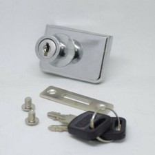 1-10PCS Hardware Glass Door Lock Lockset Cabinet Door Lock Cabinet Display Lock
